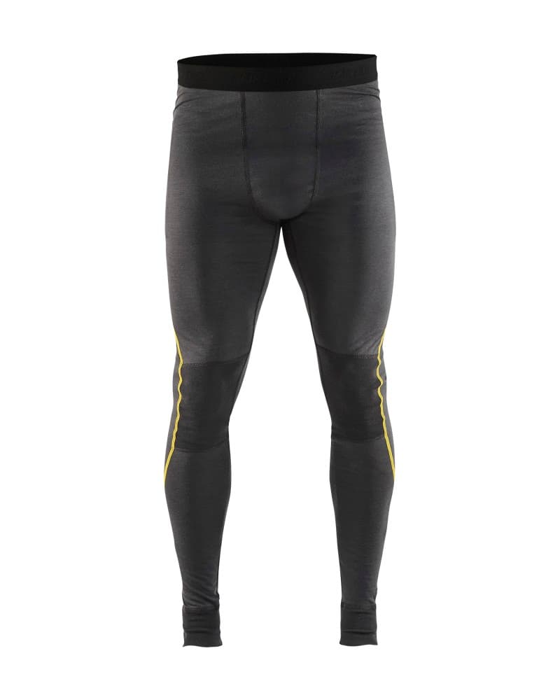 Blåkläder Lange onderbroek merinowol XLIGHT - Donkergrijs/Geel (9835)