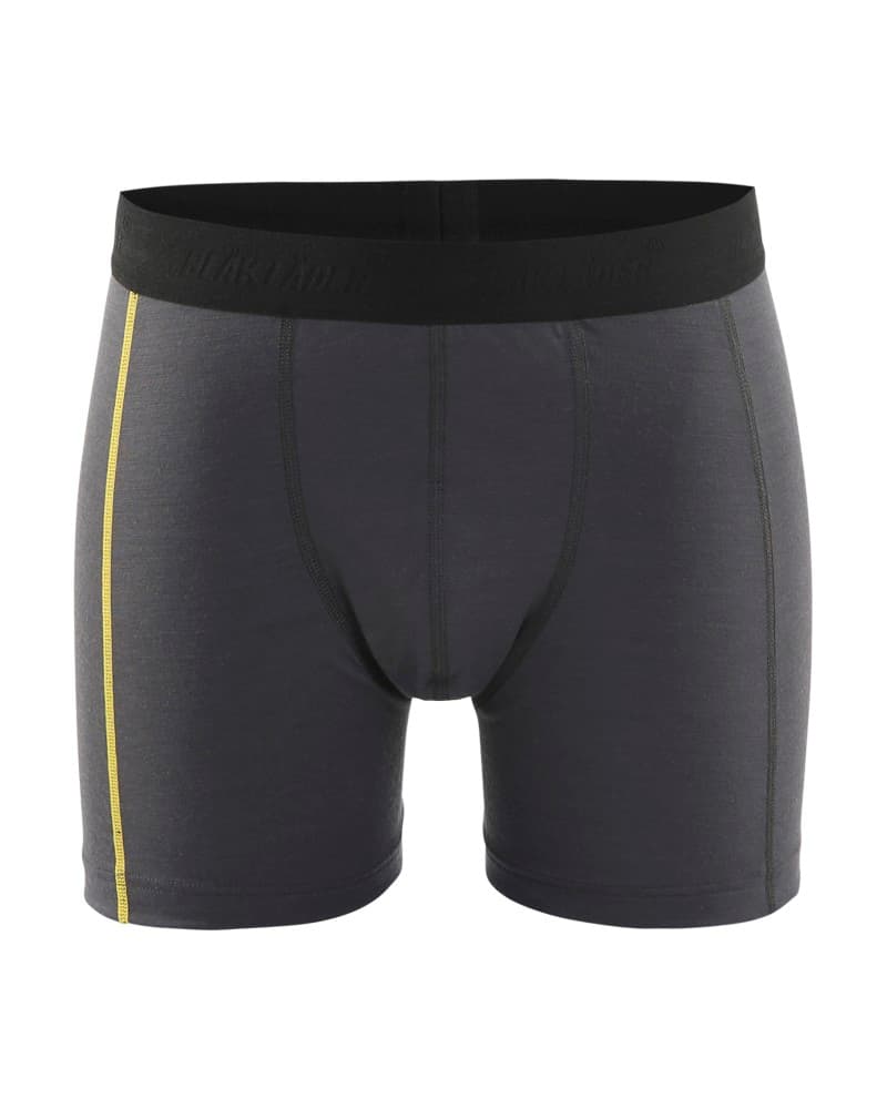 Blåkläder Boxershort XLIGHT merinowol - Donkergrijs/Geel (9835)
