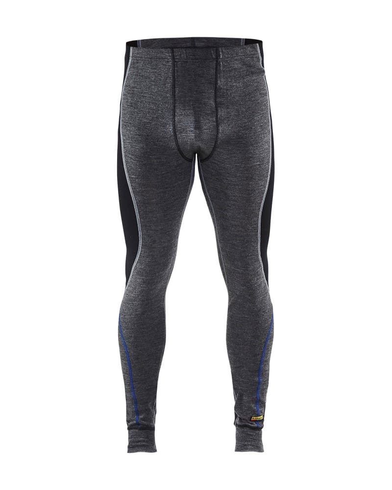 Blåkläder Lange onderbroek merinowol WARM - Medium grijs/Zwart (9699)