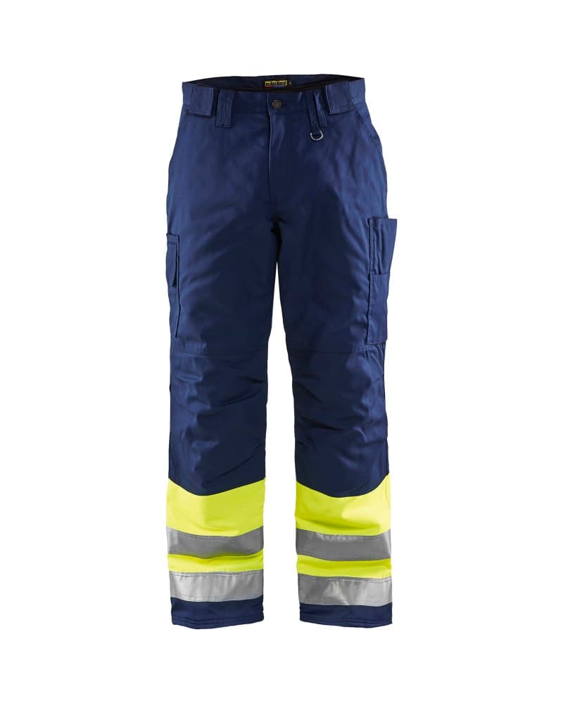 Blåkläder High Vis winterwerkbroek - High Vis Geel/Marineblauw (3389)
