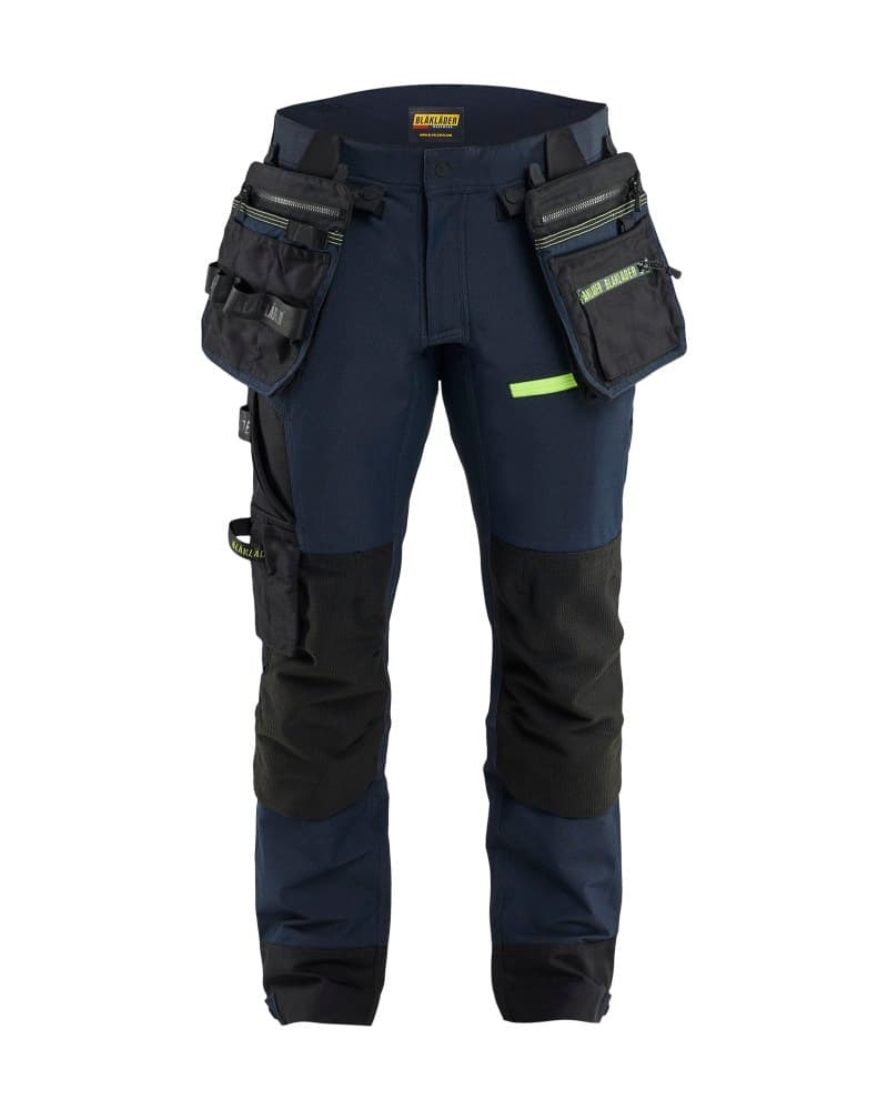 Blåkläder Blåkläder ToolRig™ STRIKER werkboek 4-weg stretch - Donker marineblauw/High Vis Geel (8633)