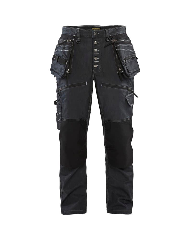 Blåkläder Baggy denim stretch X1900 - Marineblauw/Zwart (8999)