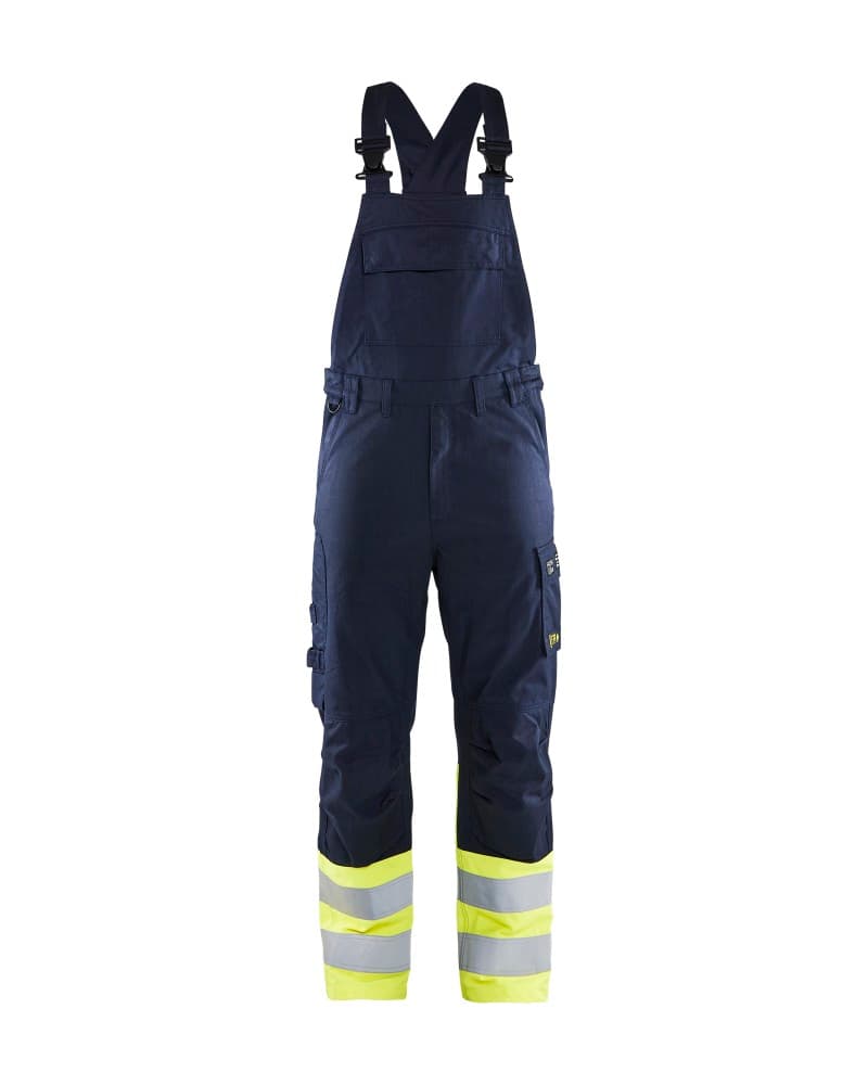 Blåkläder Bretelbroek Inherent Steel - Marine/High Vis Geel (8933)
