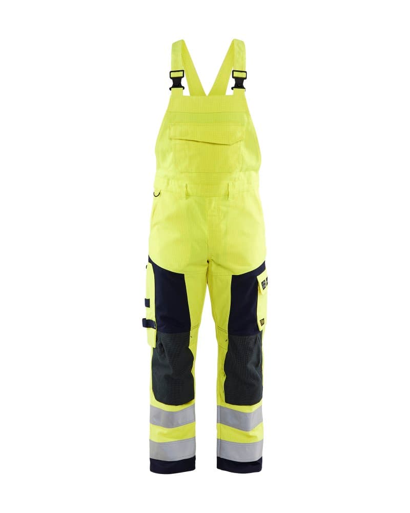Blåkläder Multinorm bretelbroek - High Vis Geel/Marineblauw (3389)
