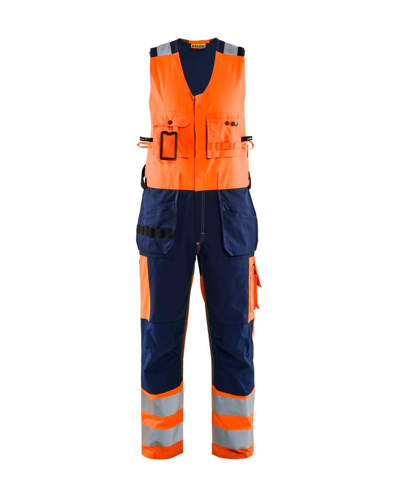 Blåkläder Amerikaanse overall High Vis - High Vis Oranje/Marineblauw (5389)