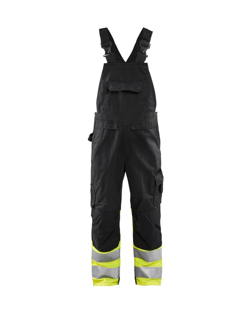 Blåkläder High Vis bretelbroek - Zwart/High Vis Geel (9933)