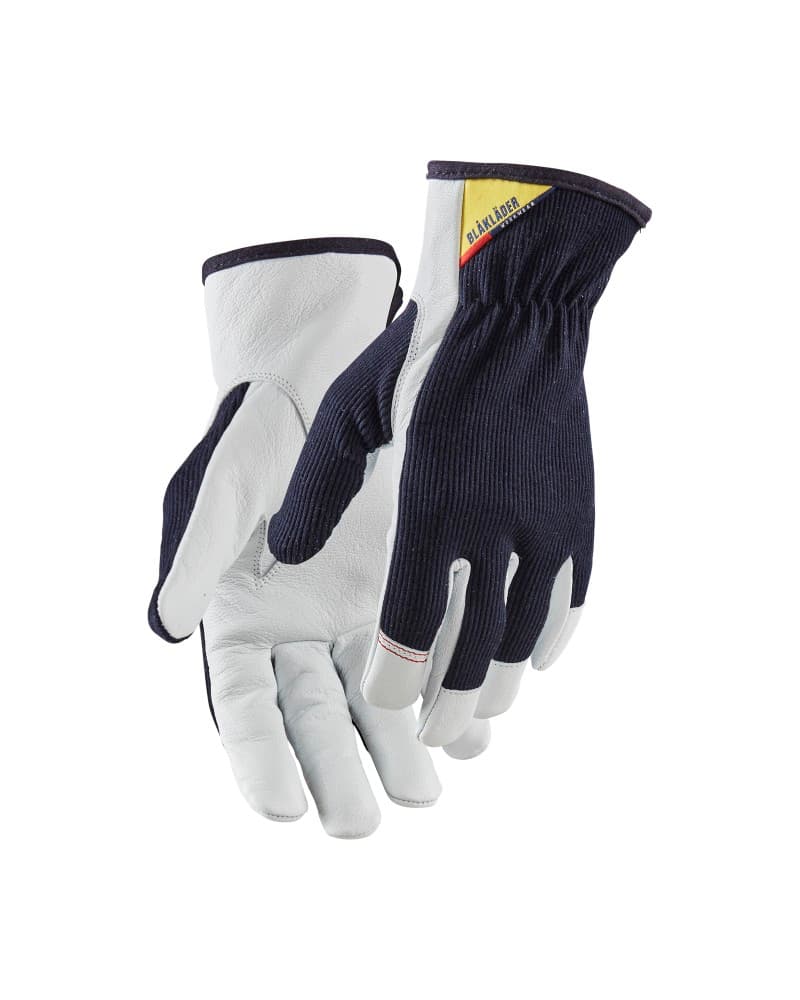 Blåkläder Werkhandschoenen Leder - Donkerblauw/Wit (8610)