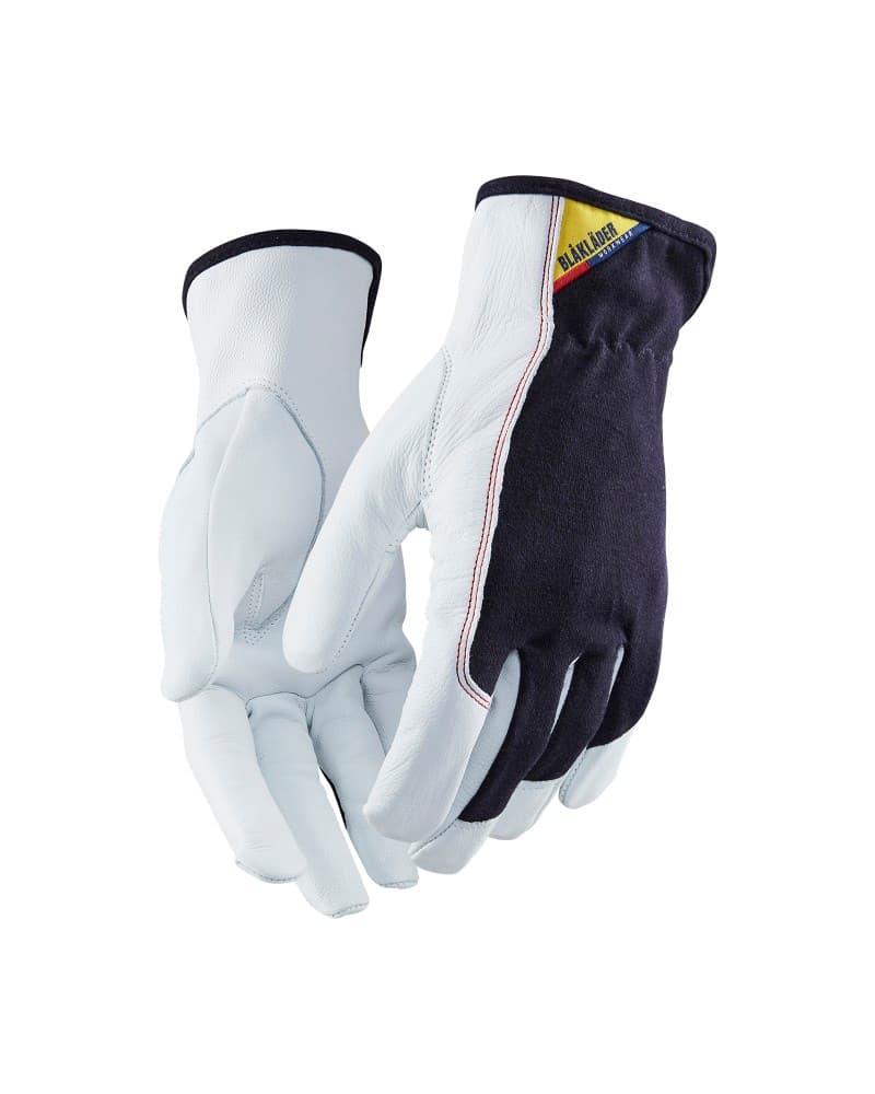 Blåkläder Werkhandschoenen Leder Katoen - Donkerblauw/Wit (8610)