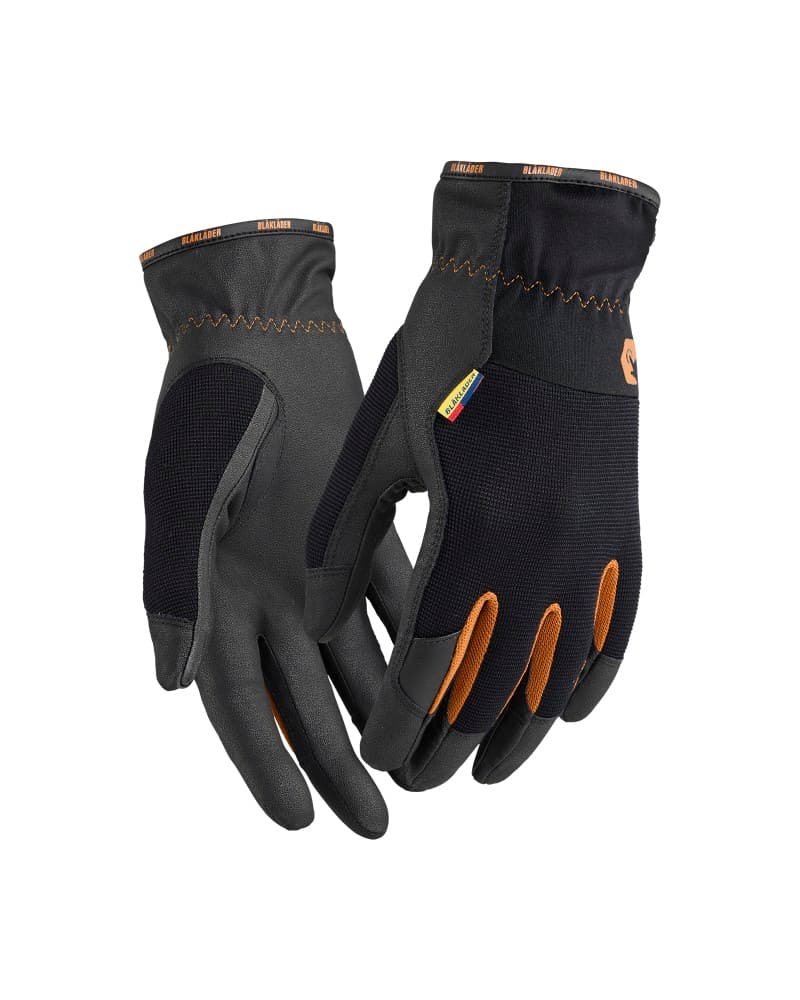 Blåkläder Supreme strong werkhandschoenen touch - Zwart/Roest (9940)
