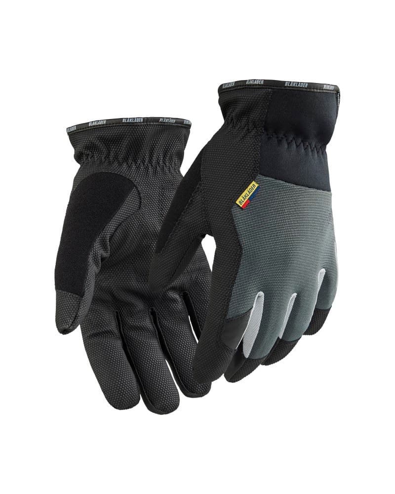 Blåkläder Supreme Strong werkhandschoenen gevoerd touch - Zwart/Medium grijs (9996)