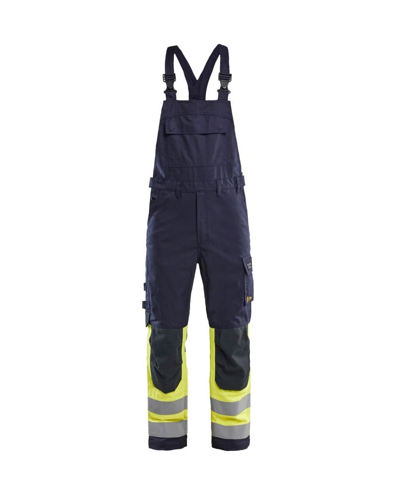 Blåkläder APC 2 Multinorm Bretelbroek Inherent - Marine/High Vis Geel (8933)