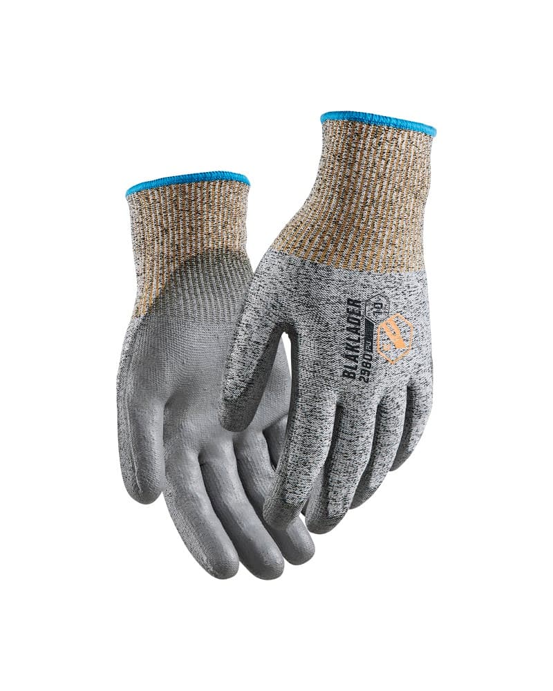 Blåkläder Snijbestendige handschoenen C PU-gedipt - Zwart/Wit (9910)