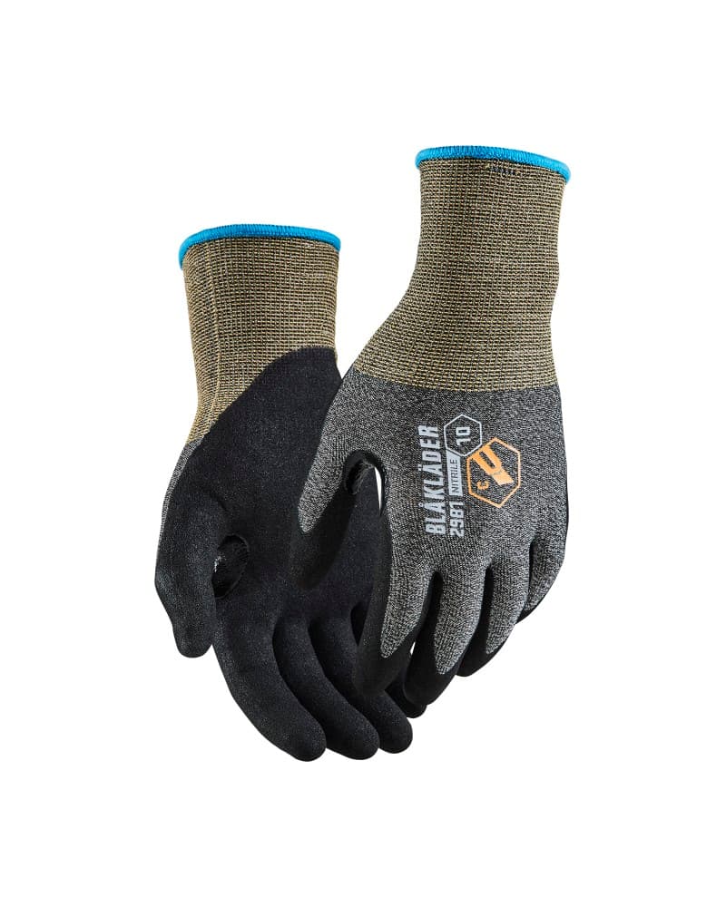 Blåkläder Snijbestendige handschoenen C Nitril-gedipt - Zwart (9900)