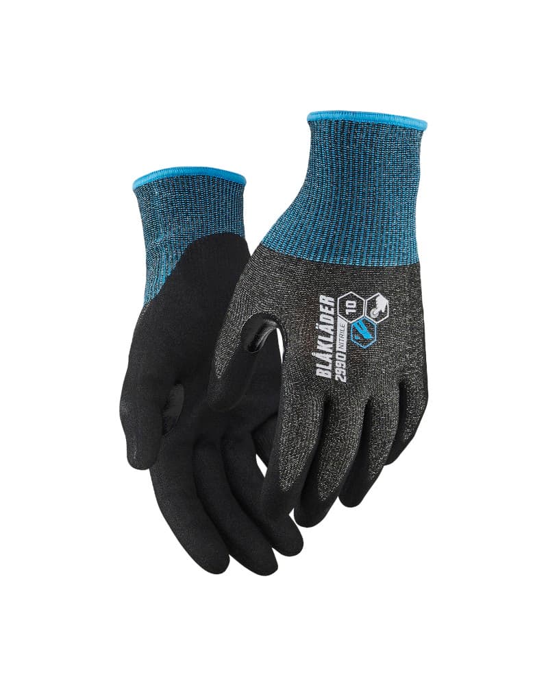 Blåkläder Snijbestendige handschoenen F nitril-gecoat Touch - Zwart (9900)