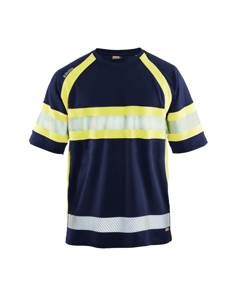 Blåkläder UV-T-shirt High Vis - Marine/High Vis Geel (8933)