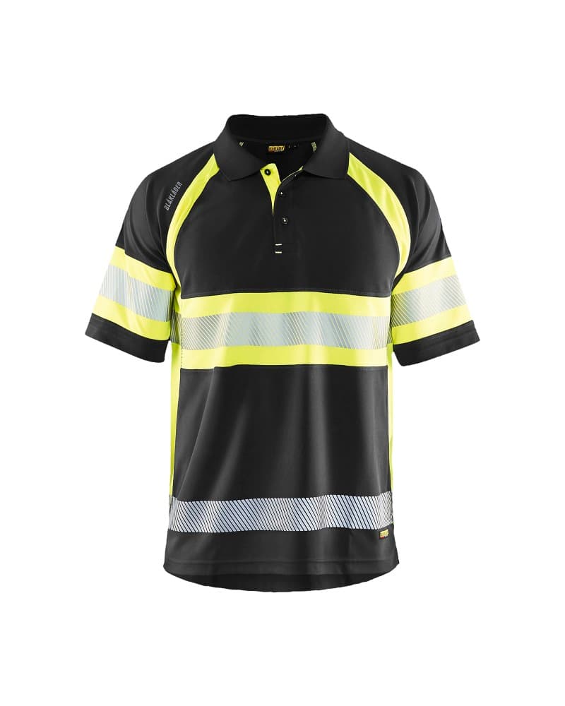 Blåkläder UV-Poloshirt High Vis - Zwart/High Vis Geel (9933)