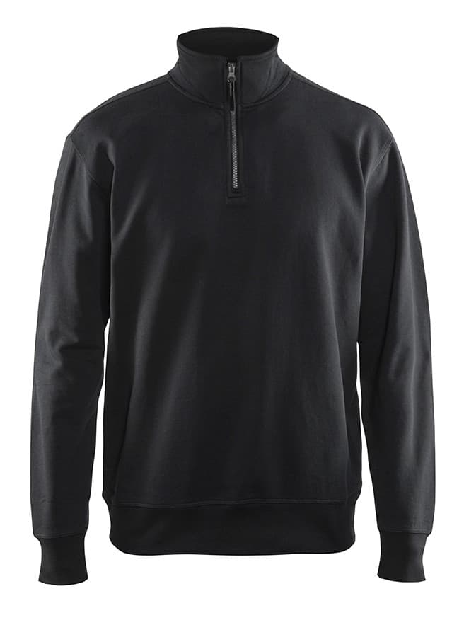 Blåkläder Sweatshirt met halve rits - Zwart (9900)