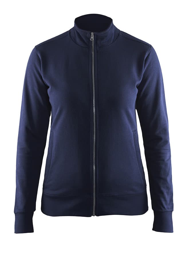 Blåkläder Dames sweatshirt met rits - Marineblauw (8900)