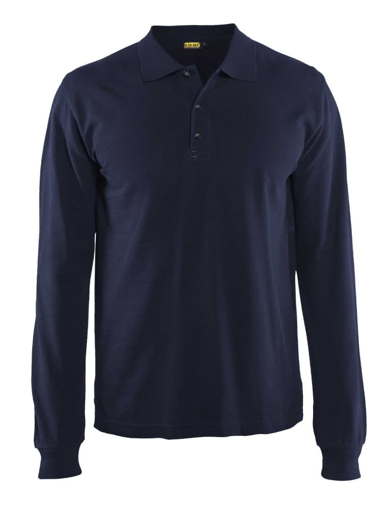 Blåkläder Poloshirt lange mouwen - Marineblauw (8900)