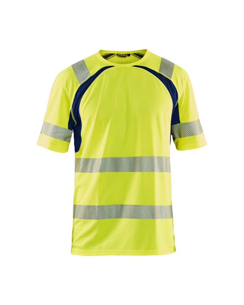 Blåkläder UV-T-shirt High Vis - High Vis Geel/Marineblauw (3389)