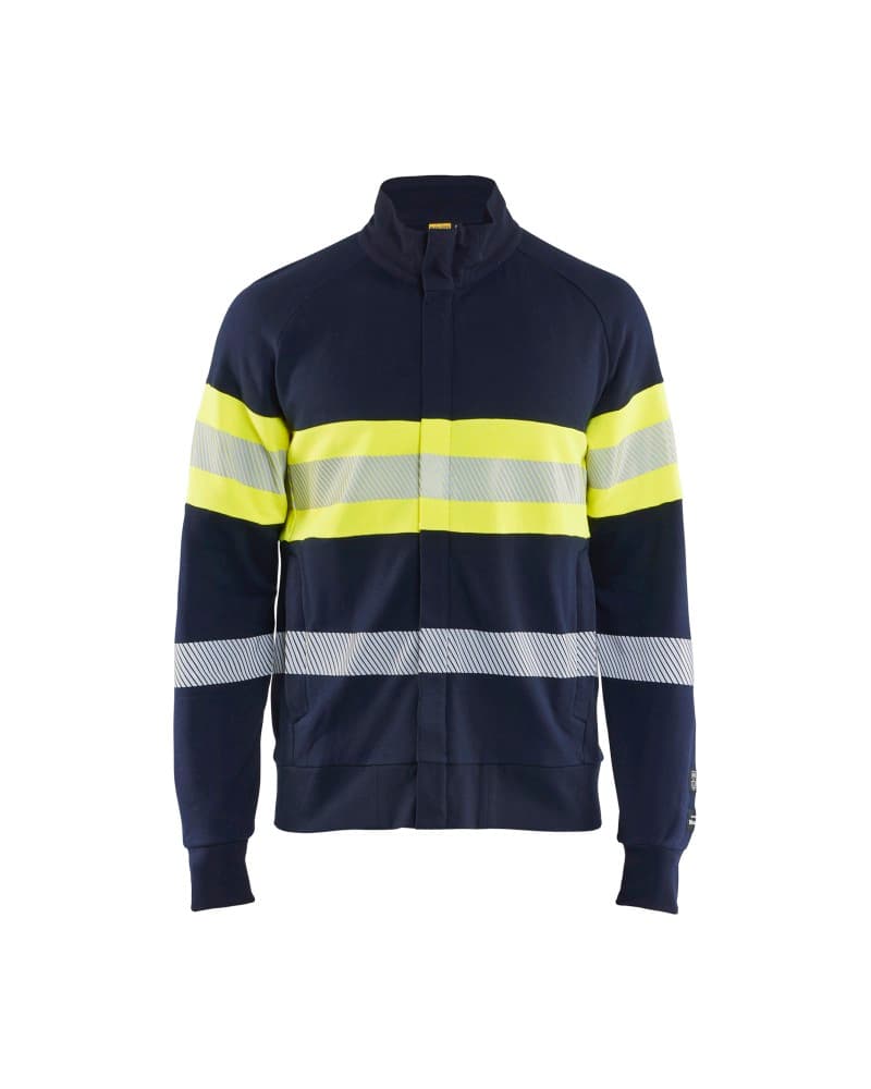 Blåkläder Multinorm met rits - Marine/High Vis Geel (8933)