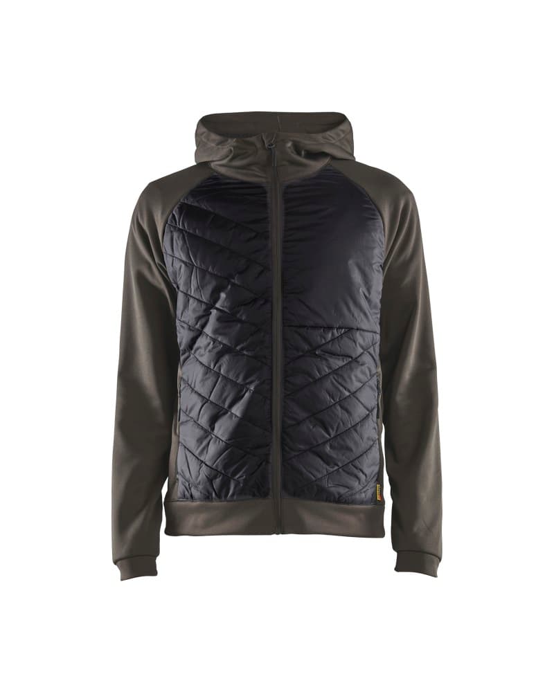 Blåkläder Hooded sweatshirt met rits - Groen/Zwart (4599)