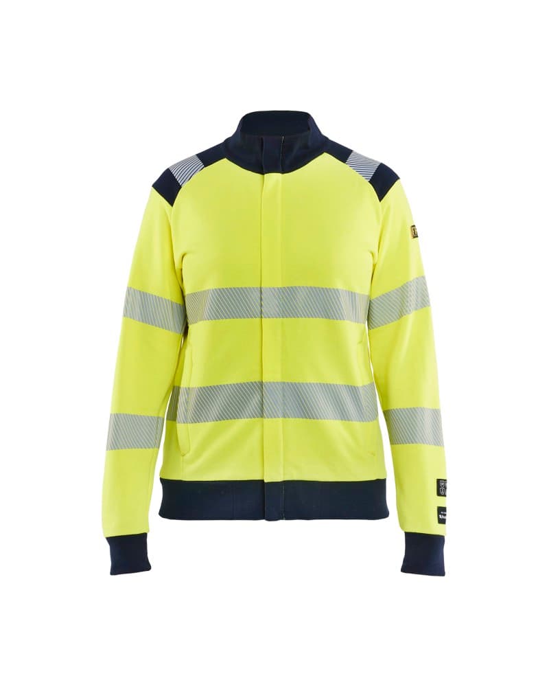 Blåkläder Dames met rits - High Vis Geel/Marineblauw (3389)