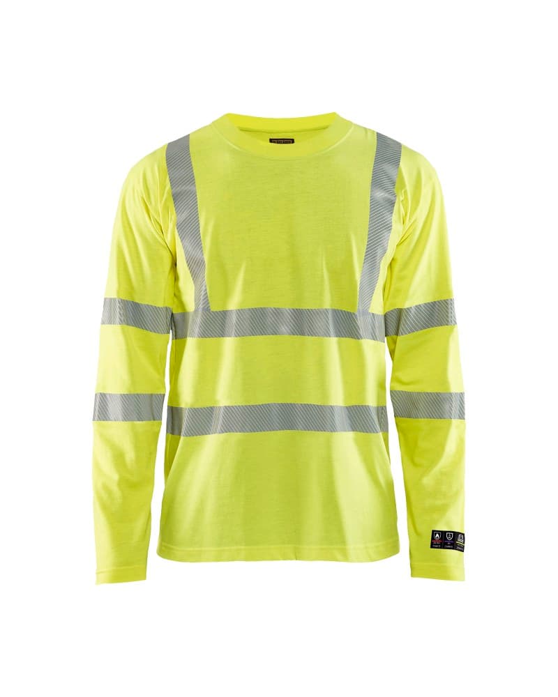 Blåkläder Multinorm T-shirt lange mouwen - High Vis Geel (3300)