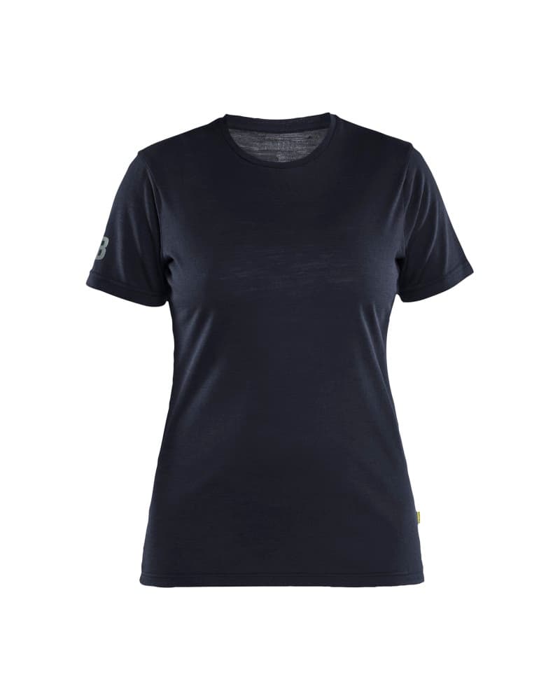 Blåkläder Dames T-shirt merinowol - Donker marineblauw (8600)