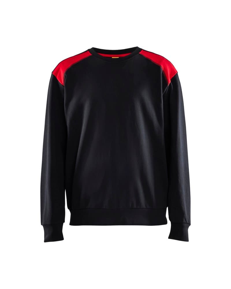 Blåkläder Sweatshirt bi-colour - Zwart/Rood (9956)