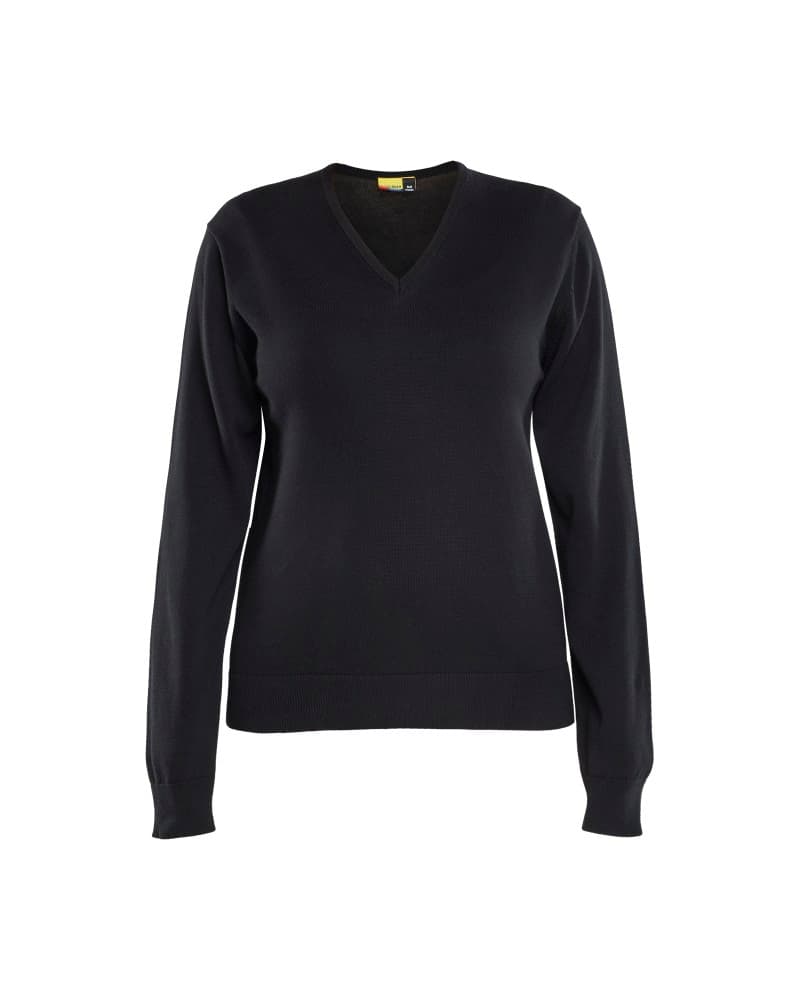 Blåkläder Dames gebreide pullover katoen - Zwart (9900)