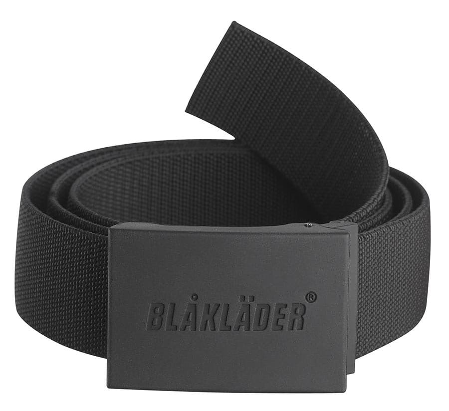 Blåkläder Riem rubber gesp - Zwart (9900)