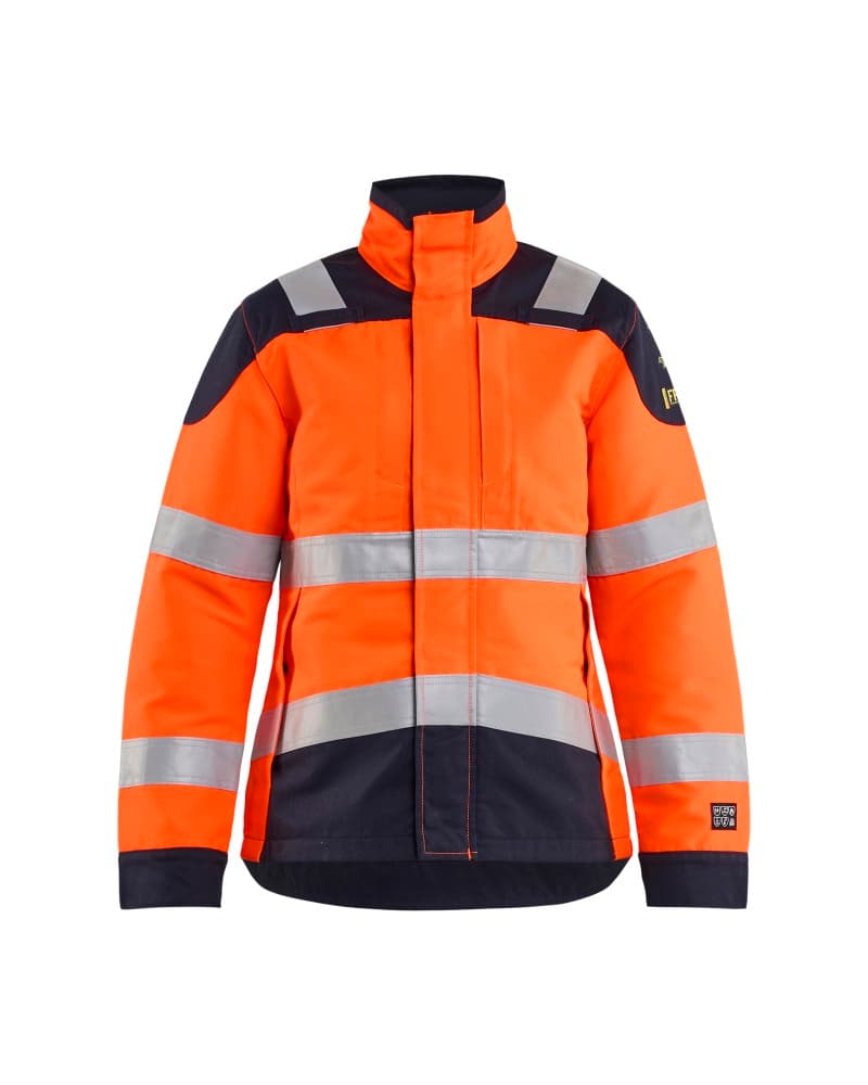 Blåkläder APC 2 Dames Multinorm jack inherent - High Vis Oranje/Marineblauw (5389)
