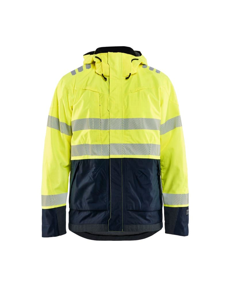 Blåkläder APC 2 Multinorm shelljack - High Vis Geel/Marineblauw (3389)
