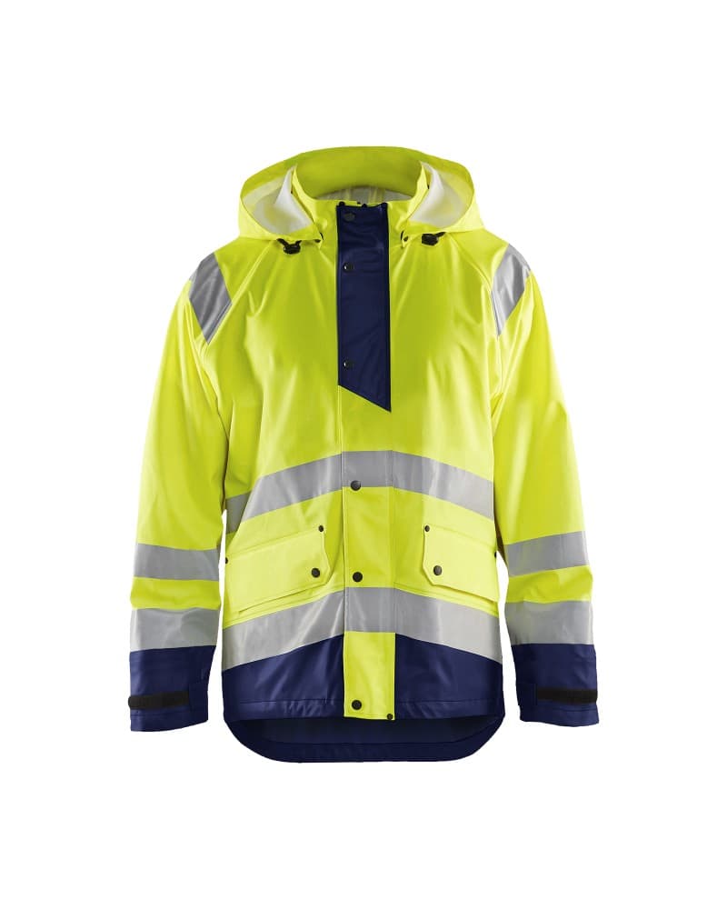 Blåkläder Regenjas High Vis LEVEL 1 - High Vis Geel/Marineblauw (3389)