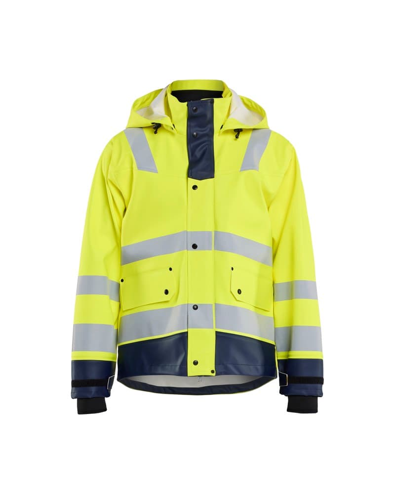 Blåkläder Regenjas High Vis LEVEL 3 - High Vis Geel/Marineblauw (3389)