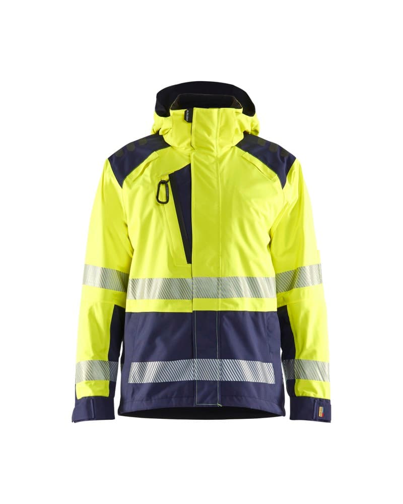 Blåkläder Shell jack High Vis - High Vis Geel/Marineblauw (3389)