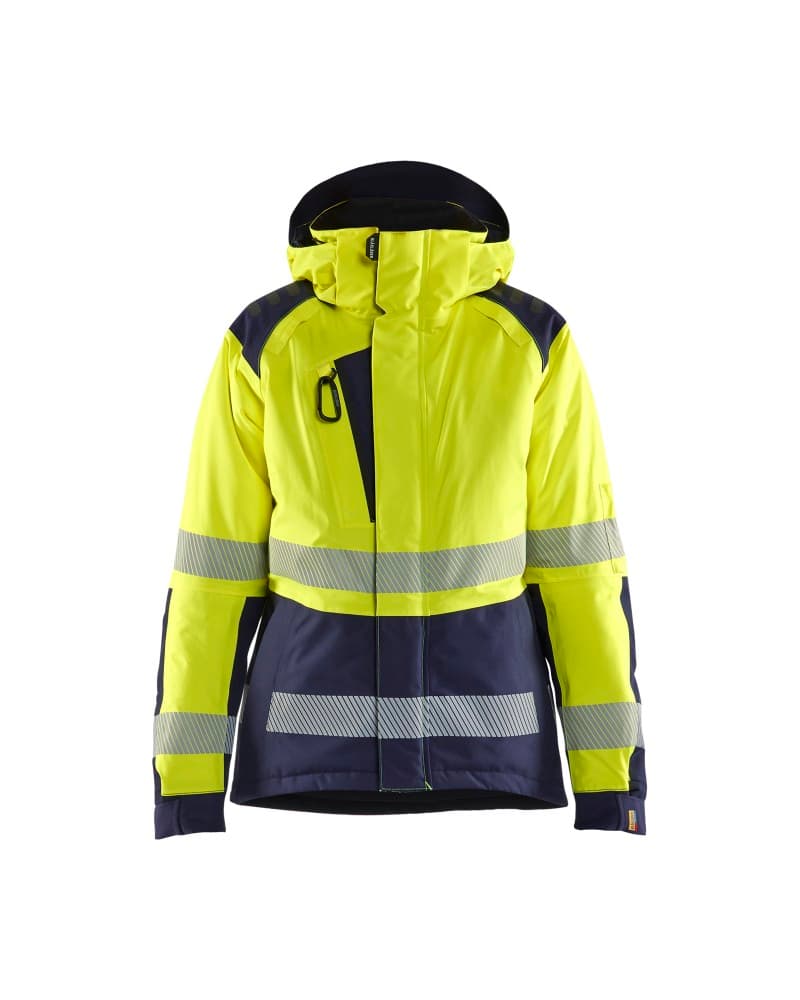Blåkläder Dames Winterjas High Vis - High Vis Geel/Marineblauw (3389)