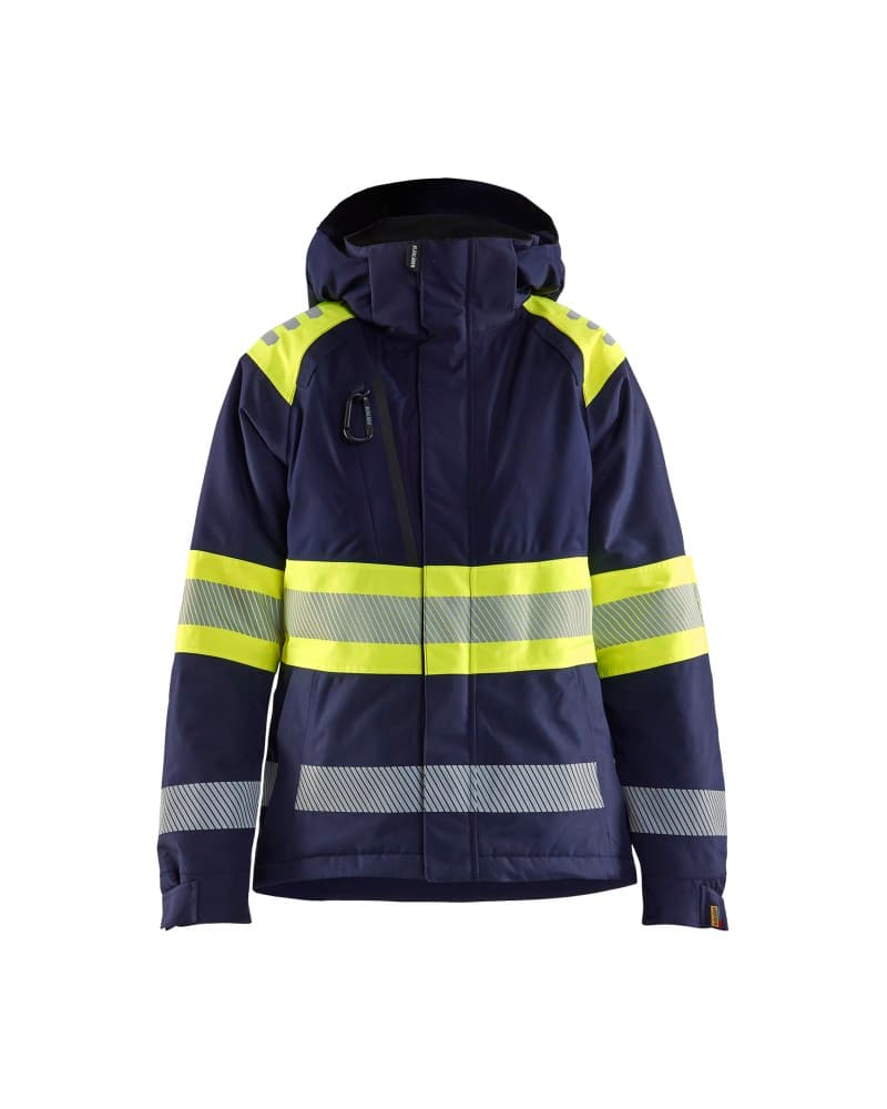 Blåkläder Dames Winterjas High Vis - Marine/High Vis Geel (8933)
