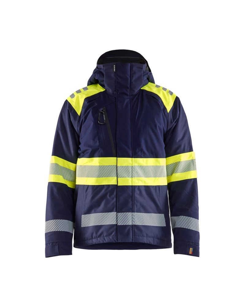 Blåkläder Winterjas High Vis - Marine/High Vis Geel (8933)