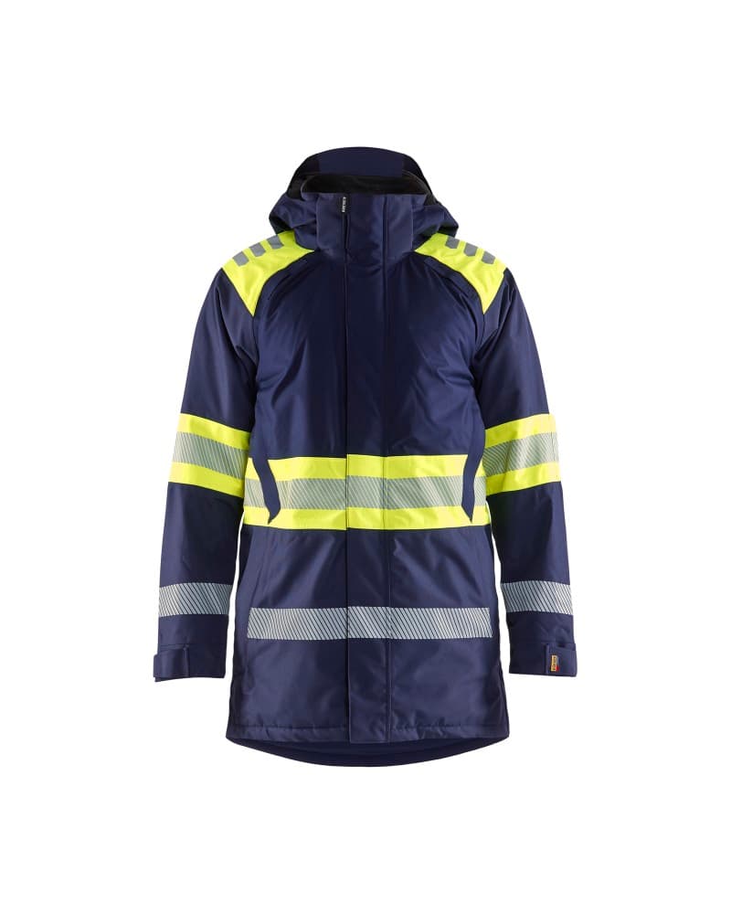 Blåkläder Winterparka High Vis - Marine/High Vis Geel (8933)
