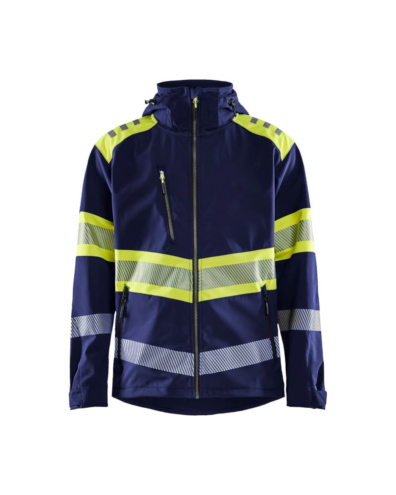 Blåkläder Softshell jack High Vis - Marine/High Vis Geel (8933)