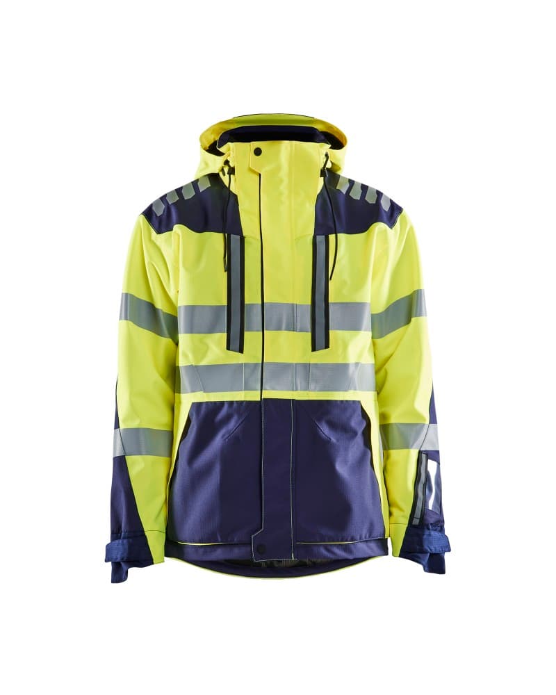 Blåkläder Shell jack High Vis - High Vis Geel/Marineblauw (3389)