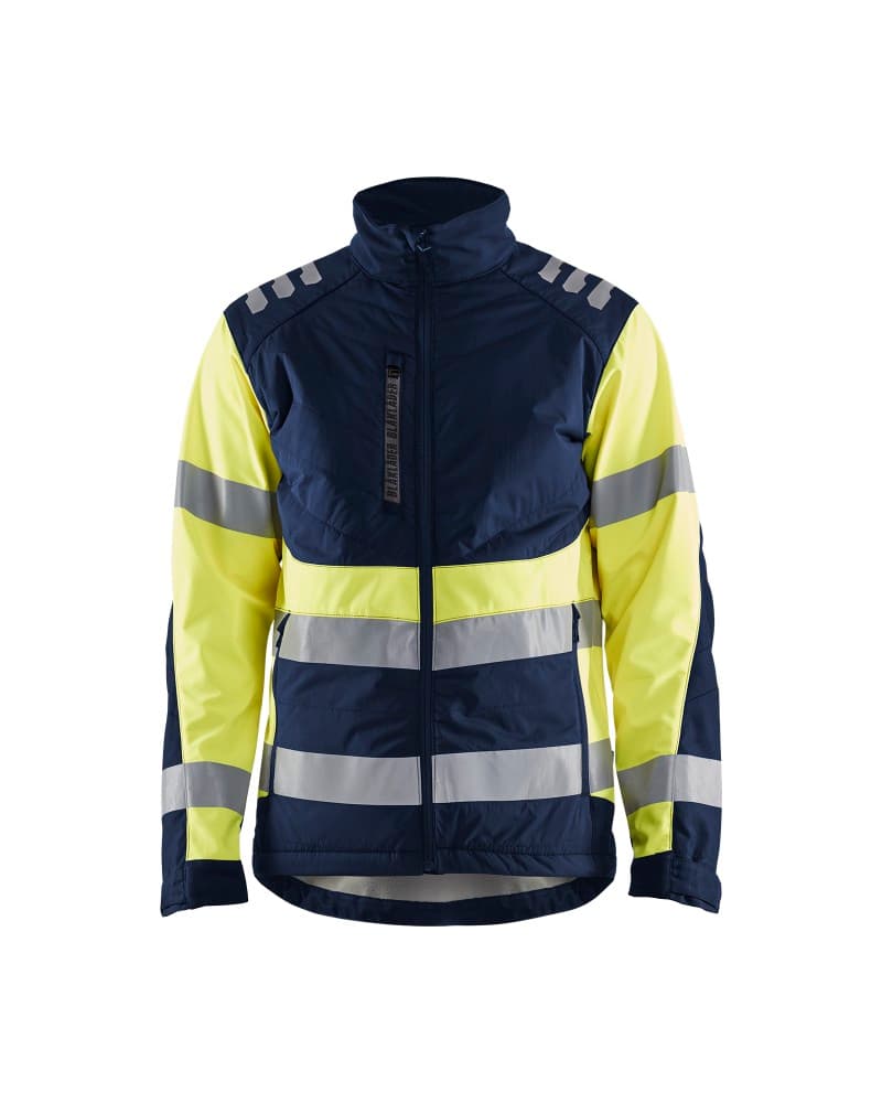 Blåkläder Softshell jack High Vis - Marine/High Vis Geel (8933)