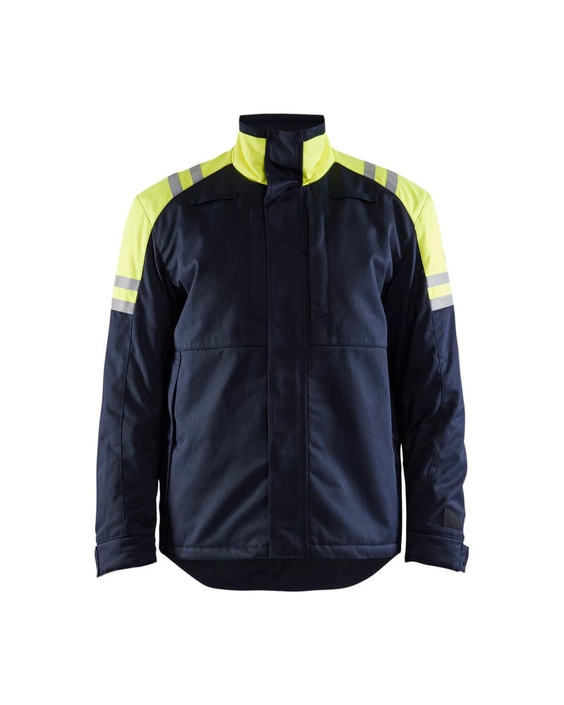 Blåkläder Winterjas Inherent Steel - Marine/High Vis Geel (8933)