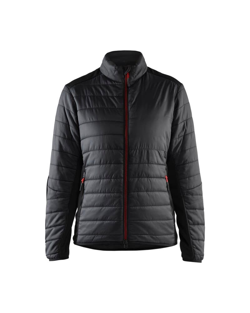 Blåkläder Dames warm gevoerd vest - Zwart/Rood (9956)