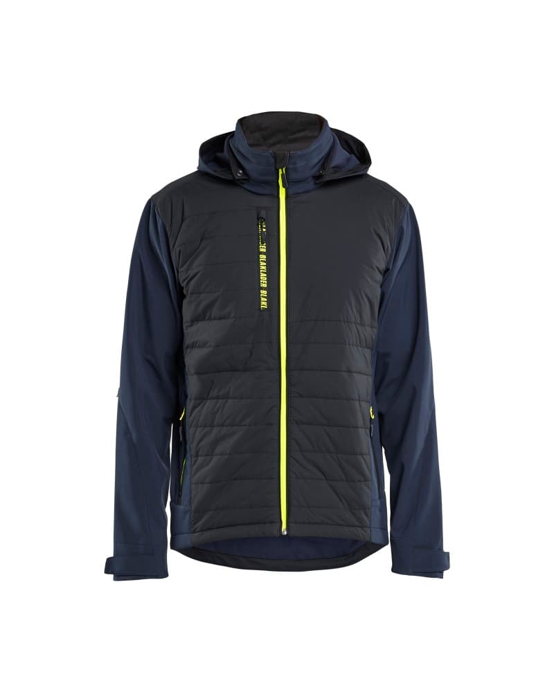 Blåkläder Hybride Jack - Donker marineblauw/High Vis Geel (8633)