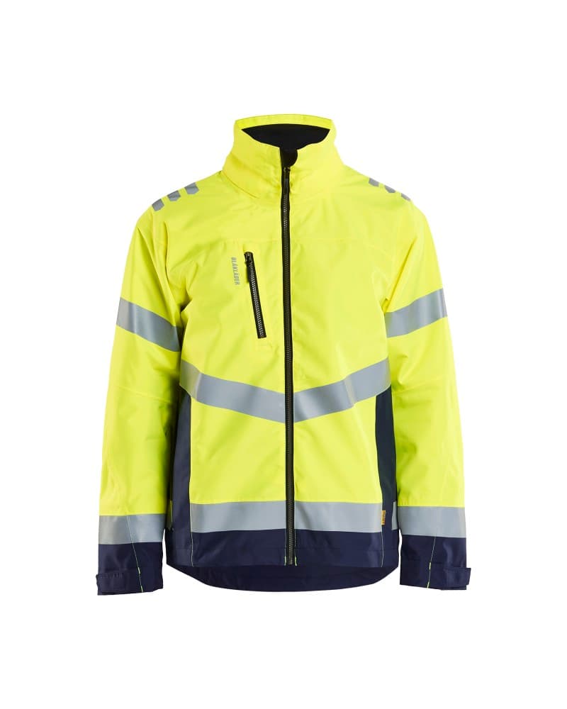 Blåkläder Shell Jack High Vis - High Vis Geel/Marineblauw (3389)