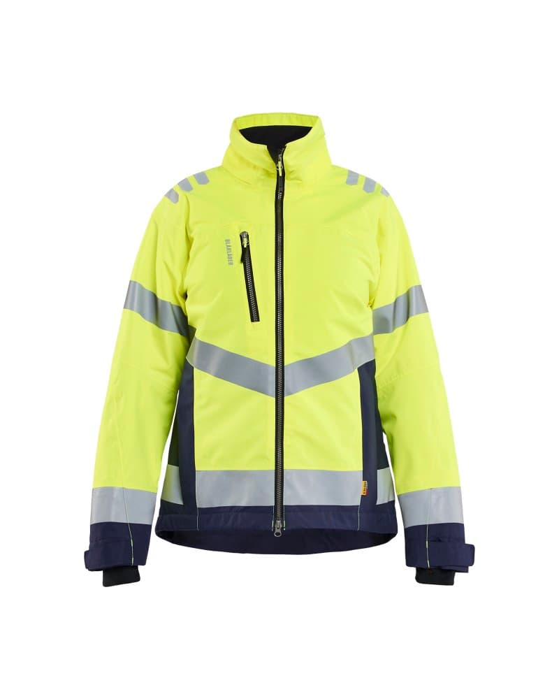 Blåkläder Dames winterjas High Vis - High Vis Geel/Marineblauw (3389)