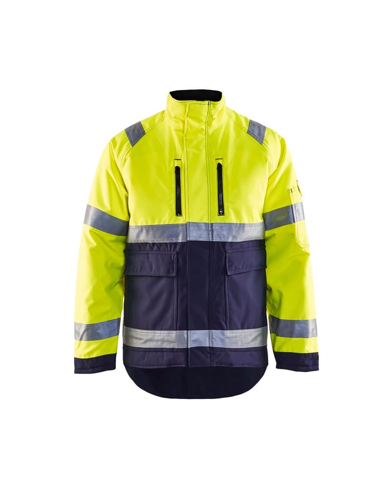 Blåkläder Winterjas High Vis - High Vis Geel/Marineblauw (3389)